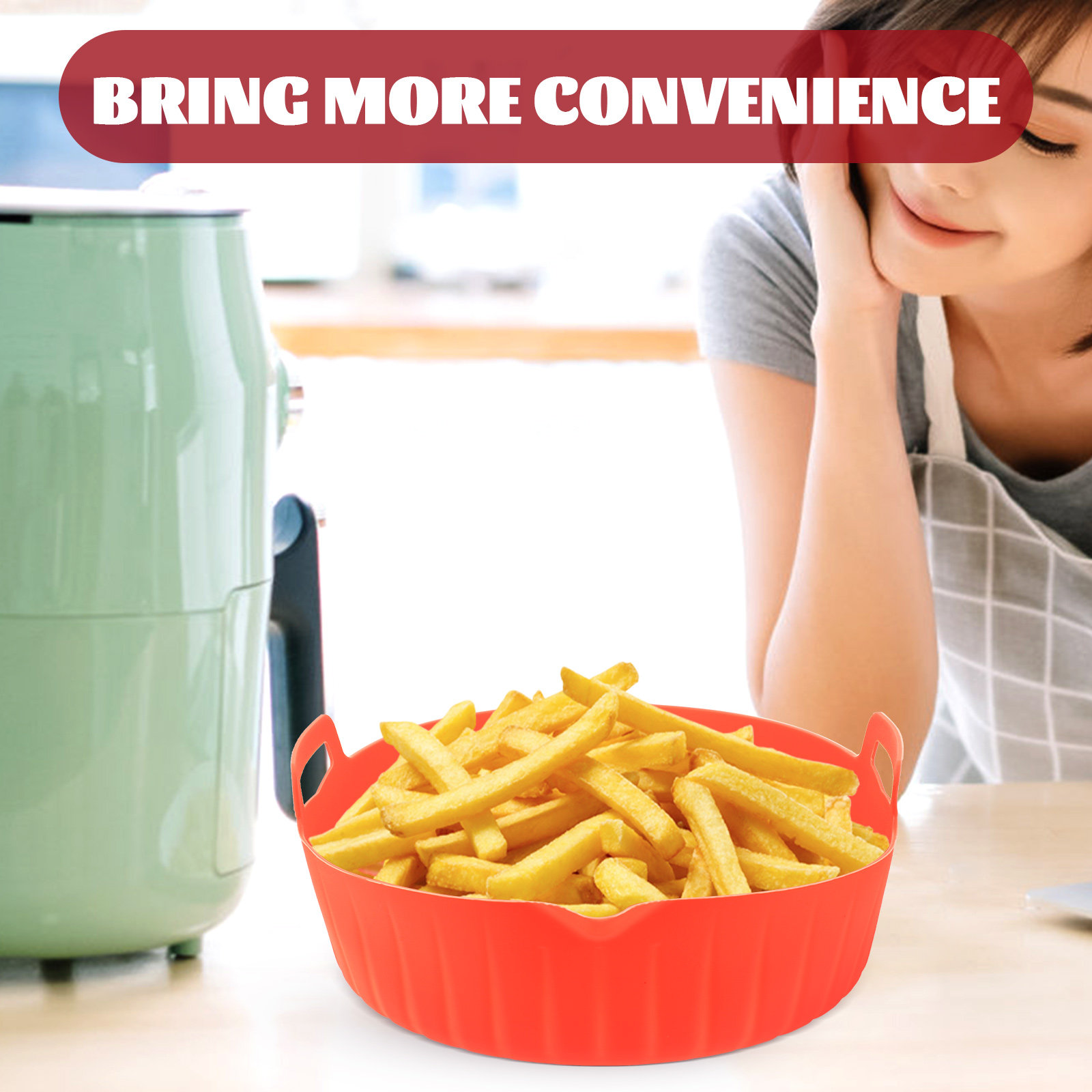 Air Fryer Silicone Pot Round N - đánh giá và giá Air Fryer Silicone Pot Liner