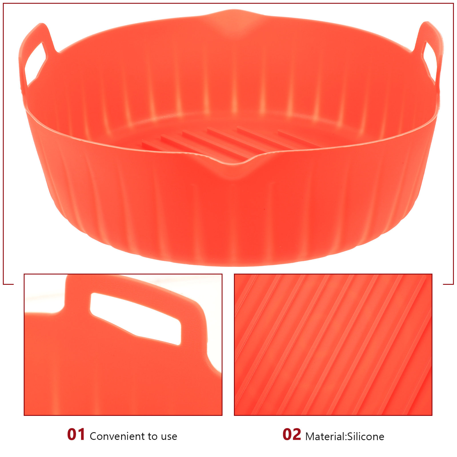 Air Fryer Silicone Pot Round N - đánh giá và giá Air Fryer Silicone Pot Liner