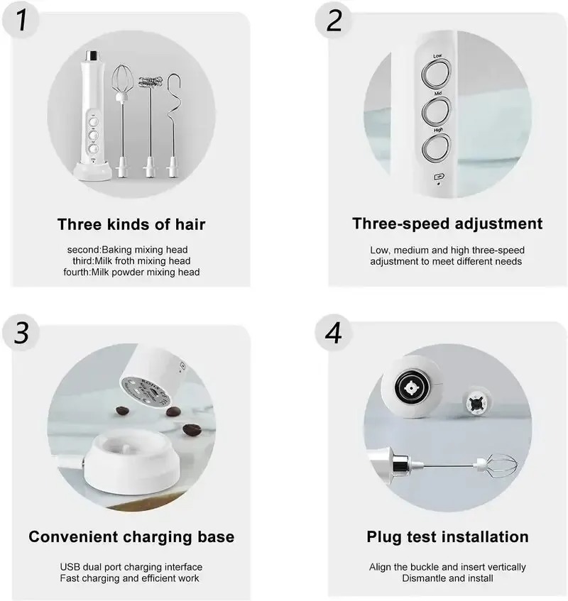 3 In 1 Electric Milk Frother R - đánh giá và giá Electric Milk Frother Handheld