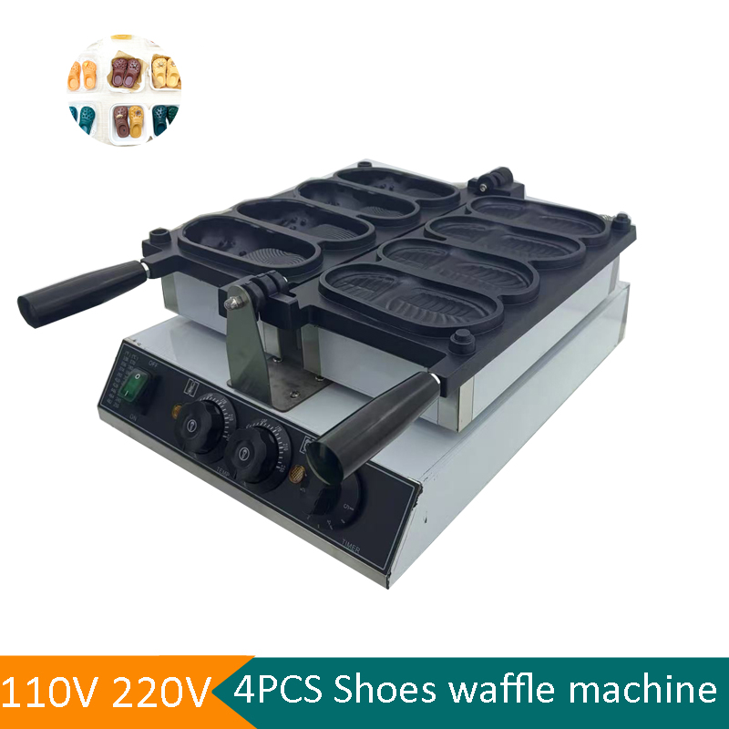 Commercial Slipper Shape Waffl - đánh giá và giá Mini Waffle Maker Machine