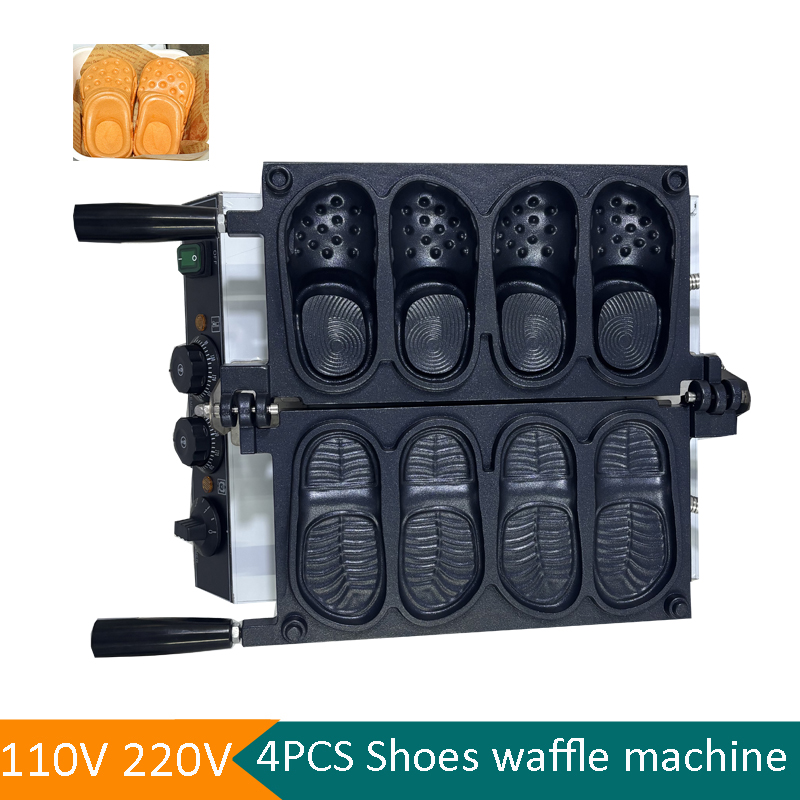 Commercial Slipper Shape Waffl - đánh giá và giá Mini Waffle Maker Machine